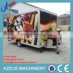 Small Size Mobile Kebab Van With Big Wheels thumbnail-1