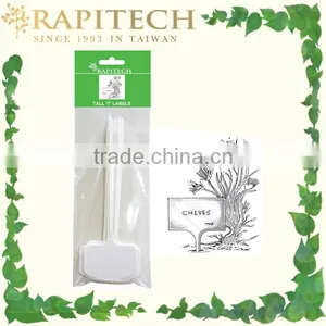 8 Inch Plastic White Tall Garden Label thumbnail-1