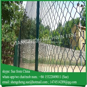 Green Pvc Coated Chain Link Fence for Africa Farm thumbnail-2