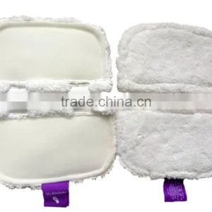 2016 White Steam Mop Pocket Replacement Mop Pad thumbnail-1