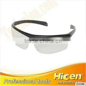 Safety Intruder Eyewear, Clear Lens Construction Safety Glasses, Black Temple thumbnail-1