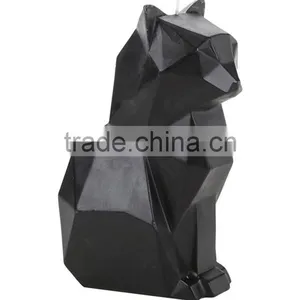 Customized Yellow Color Home Decorative Shaped Skeleton Cat Candle thumbnail-1