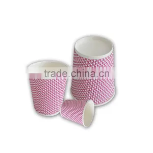 12oz Hot Drinking Ripple Wall Kraft Paper Cups thumbnail-5