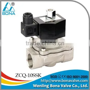 304 or 316 Cast Stainless Steel Normally Open Type Solenoid Valve ZCQ-10SSK thumbnail-1