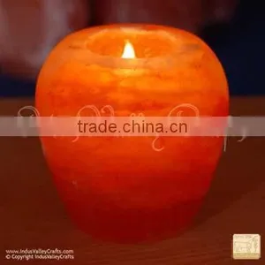 Salt Candle Holder, Candle Lamp, Candle Stand thumbnail-1