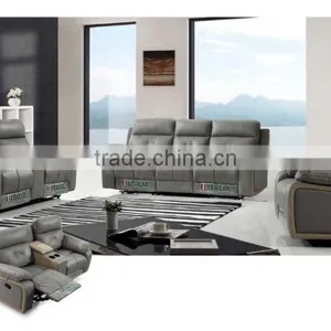 Bisini Italy Living Room Sofa Furniture Set With Recliner thumbnail-1