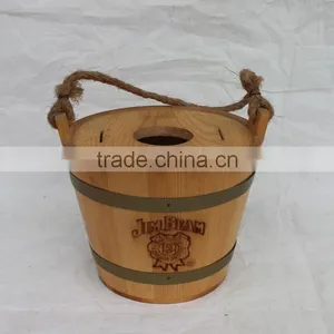 Factory Supplier for Wooden Rustic Ice Bucket With Metal Stainless Steel thumbnail-1