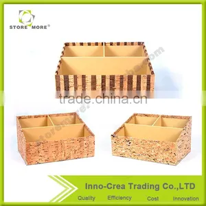 High Quality OEM Durable 3mm MDF+Cork Desk Supplies Organizer thumbnail-2