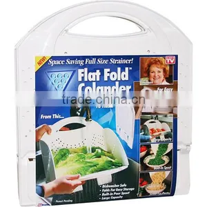 Factory Wholesale Kitchen Washing Flat Fold Draining Basket thumbnail-3