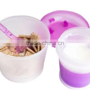 Wholesale Plastic Cereal to go Breakfast Cereal Cup thumbnail-2