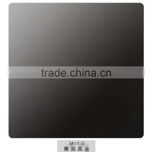 4x8 1.0mm Titanium Black Color Coated Stainless Steel Sheet for Decoration thumbnail-5