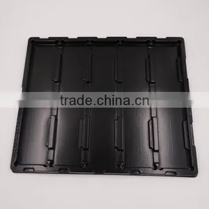 Thermoformed Plastic Purpule Flocked PS Blister Tray for Tableware thumbnail-1