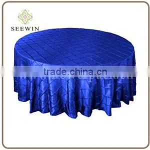 90" Round 20 Colors Available Pintuck Tablecloths thumbnail-1