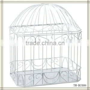 White Color Decorative Metal Bird Cages thumbnail-1