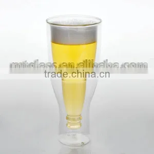 Double Wall Beer Glass Beer Shaped Glass Cup thumbnail-3