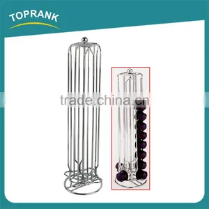 40psc Coffee Capsule Storage Rack Rotating Durable Chrome Coffee Pod Holder thumbnail-2