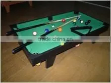 Mini Table Top Pool Table With Cues, Triangle and Chalk thumbnail-1