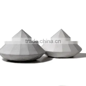 Set of Two Cement Diamond Shape Paper Weight thumbnail-2