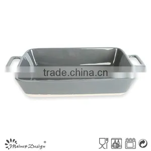 Ceramic Square Embossed Blue Bakeware thumbnail-4