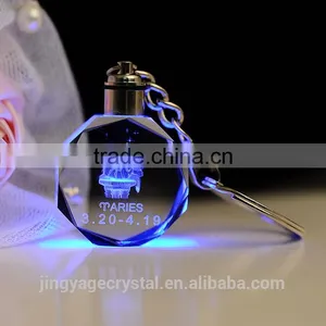 Exquisite Crystal Keychains With Led Light as Cheap Giveaway Gifts thumbnail-1