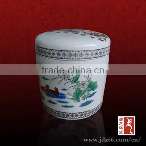 Modern Design High Quality Round Ceramic Antique Cremation Urn for Funeral thumbnail-1