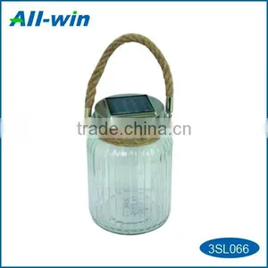 Good-quality Glass Metal Garden Solar Light With Warm White LED thumbnail-1