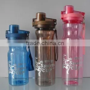 Portable Space /Plastic Transparent Water Bottles With Cap thumbnail-1