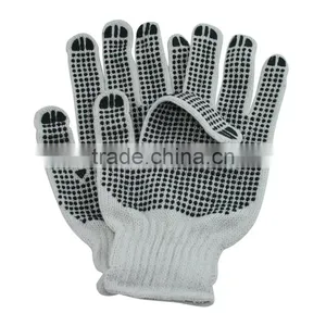 Nano Metre Both Sides PVC Dots Knitted Polycotton Construction Gloves thumbnail-1