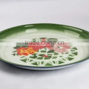 25-80cm Enamelware Tea Tray Deco Enamel Round Tray thumbnail-5