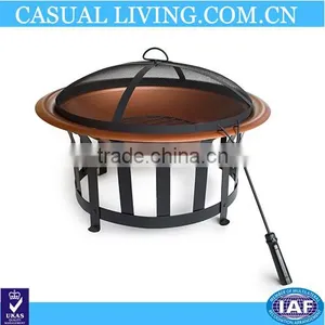 Outdoor Steel Fire Pit, 30-Inch thumbnail-1
