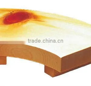 Hinoki Moridai Wood Sushi Tray Wooden Food Sushi Table for Arranging Suehiro Shape thumbnail-1