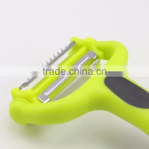 Stainless Steel 360 Degree Rotating Multifunctional Peeler With 3 Blades thumbnail-2