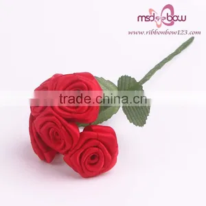 Wholesale Artificial Roses Satin Ribbon Handmade Flowers thumbnail-6