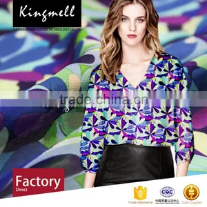 Custom Design Digital Print 100% Cotton Fabric for Dress or Decoration thumbnail-4