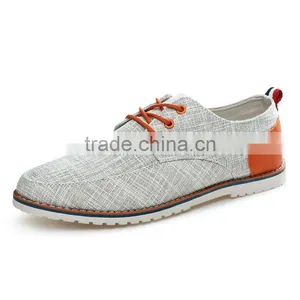 China Brand Fashion Linen Casual Shoes for Men, Adults Casual Canvas Shoes Sample High Quality for Male thumbnail-1