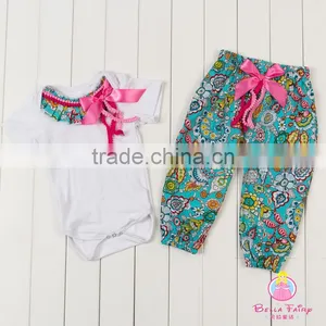 2016 New Girls Cute Outfits Cotton Shirt+pants Spring Pettiset Baby Gift Clothing Set thumbnail-1