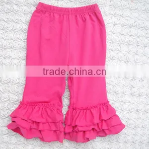 Clothing Distribution Companies Ruffle Bottom Pants Kids Ruffle Pants 100%cotton thumbnail-3
