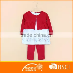 Newborn 3 Pcs Kids Outfits Cape+Shirt+ Legging Baby Girl Clothes Sets thumbnail-1