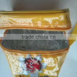 Shiny Leather Lunch Cooler Bag thumbnail-1
