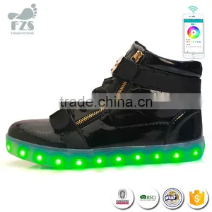 2016low MOQ With App Controlled Bluetooth Twin Lamp Dance ODM Led Light up Shoes thumbnail-3