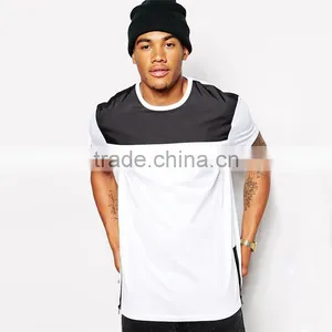 Extended Longline T-Shirt With Side Zips thumbnail-1