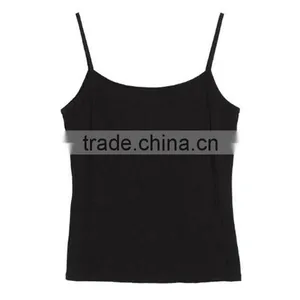 Chinese Clothing Manufacturers Tank Top /O Neck Sleeveless Crop Top / Woman Apparel Lady Top thumbnail-1