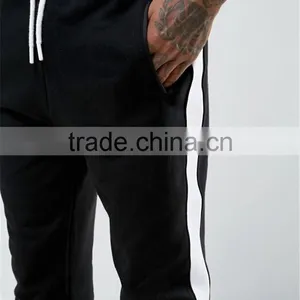Men Sportswear Apparel Taper Waistband Gym Jogger Pants Wholesale Sweatpants Mens Joggers With Stripe thumbnail-4