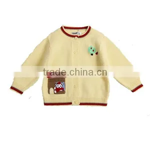 Dongguan Manufactured Kids Thick Wool Knit Sweater Coat Pattern thumbnail-1