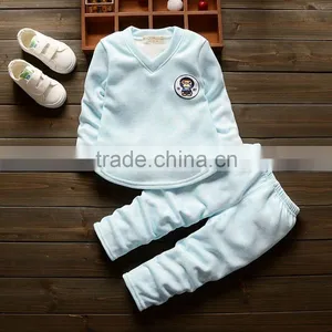 Plus Velvet Thickening Thermal Underwear Pure V-neck Cotton Home Wear Two-piece Suit thumbnail-2