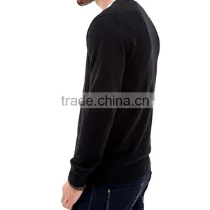 New Style Round Neck Long Sleeve Knit Cotton Man Pullover Sweater thumbnail-2