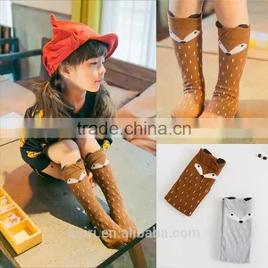Baby Top Fashion 1 Pair Unisex Baby Girl&Boy Knee High Fox Socks Kids Cute Cartoon Socks Meias Infantil Etw-63 thumbnail-1
