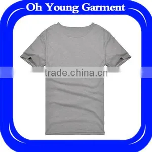 Promotional Men High Quality 100%cotton Plain t Shirt thumbnail-1
