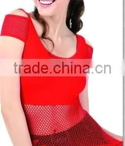 Red Hot Sexy Seamless Ladies Tight T-shirt thumbnail-1
