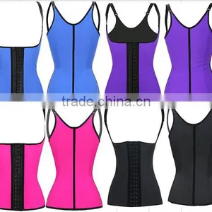 Instyles Steel Bone Sport Adjustable Strap 100% Latex Waist Training Cincher Vest Corse XS-6XL thumbnail-1